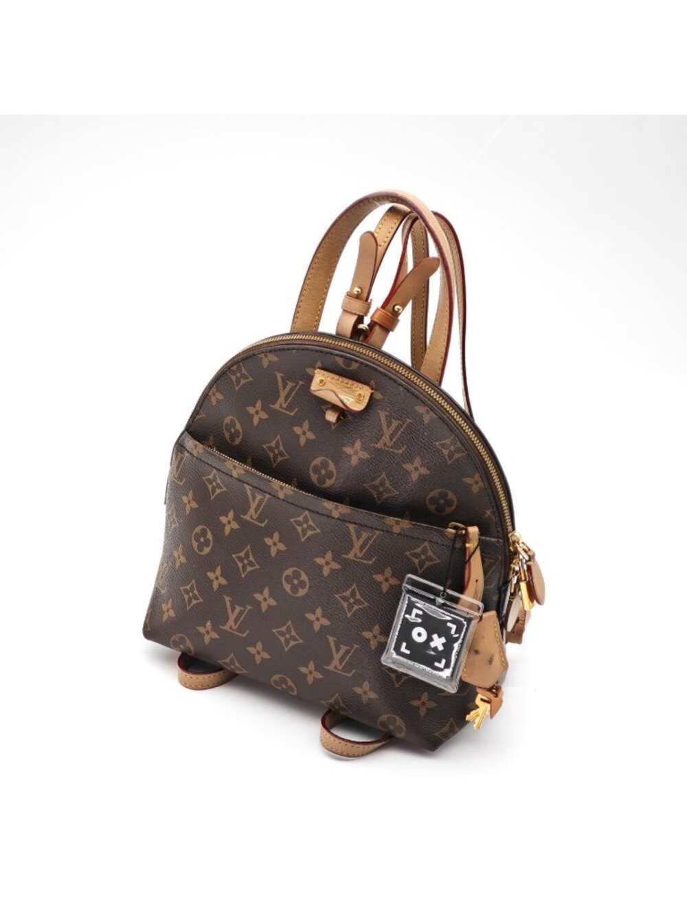 Louis Vuitton LV Moon Backpack 2-Way Handbag Brown Padlock Key